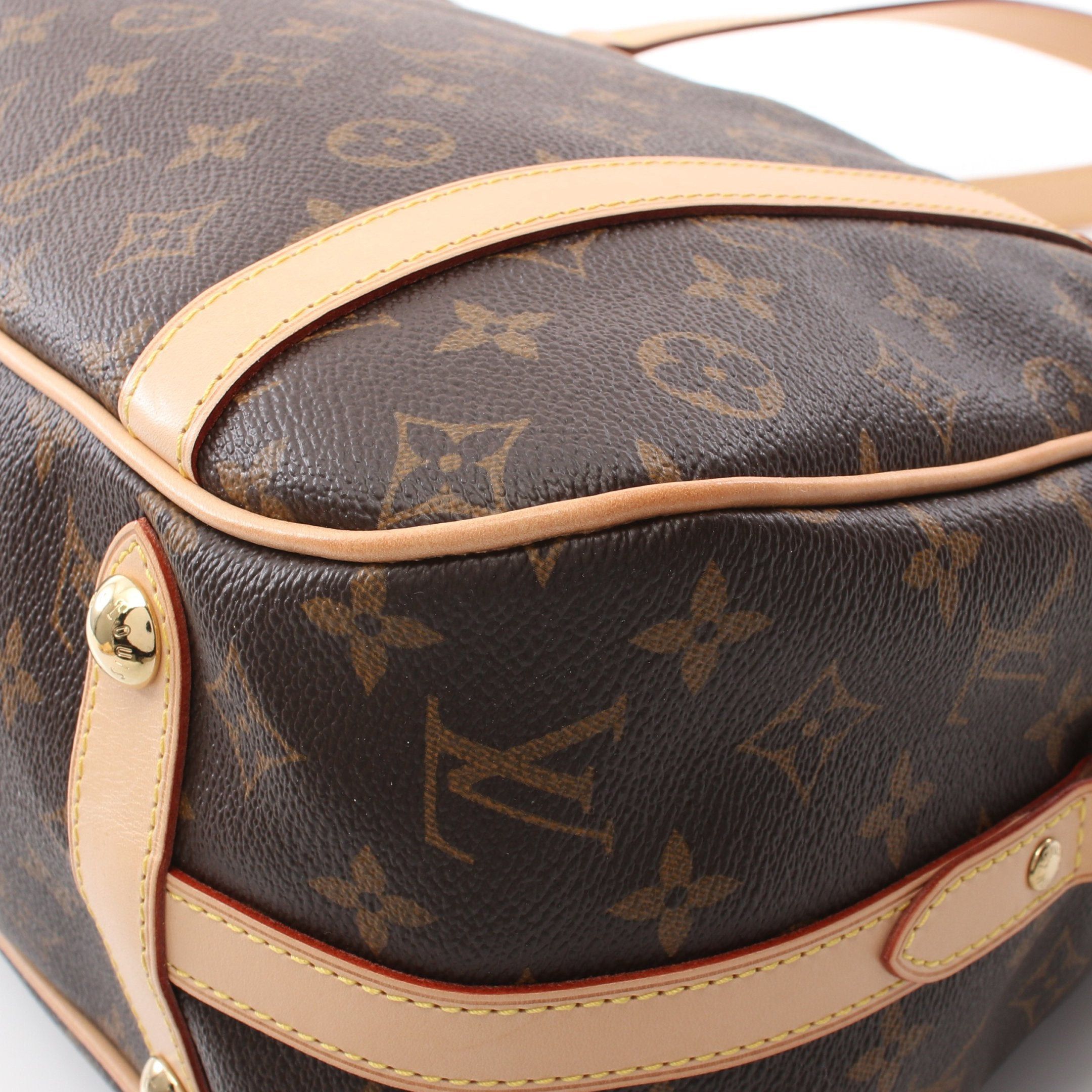 Louis Vuitton Louis Vuitton Stresa Gm Monogram Shoulder Bag Leather Brown Size ONE SIZE - 7 Thumbnail