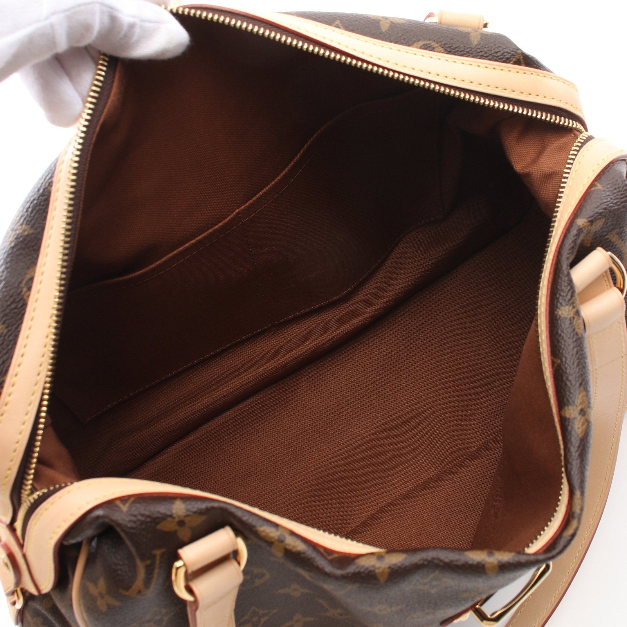 Louis Vuitton Louis Vuitton Stresa Gm Monogram Shoulder Bag Leather Brown Size ONE SIZE - 3 Thumbnail