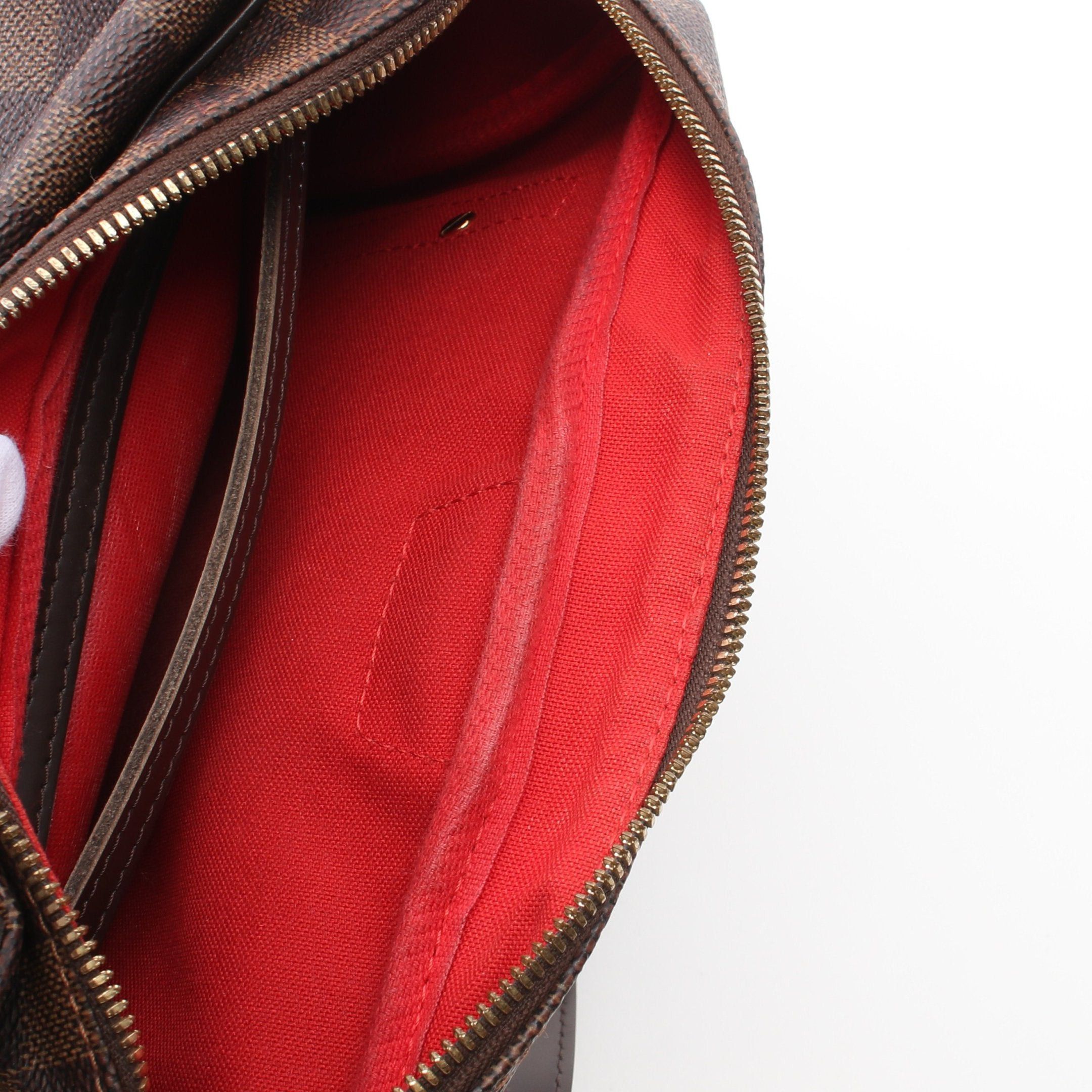 Louis Vuitton Rivington Gm Damier Ebene Shoulder Bag Leather Brown