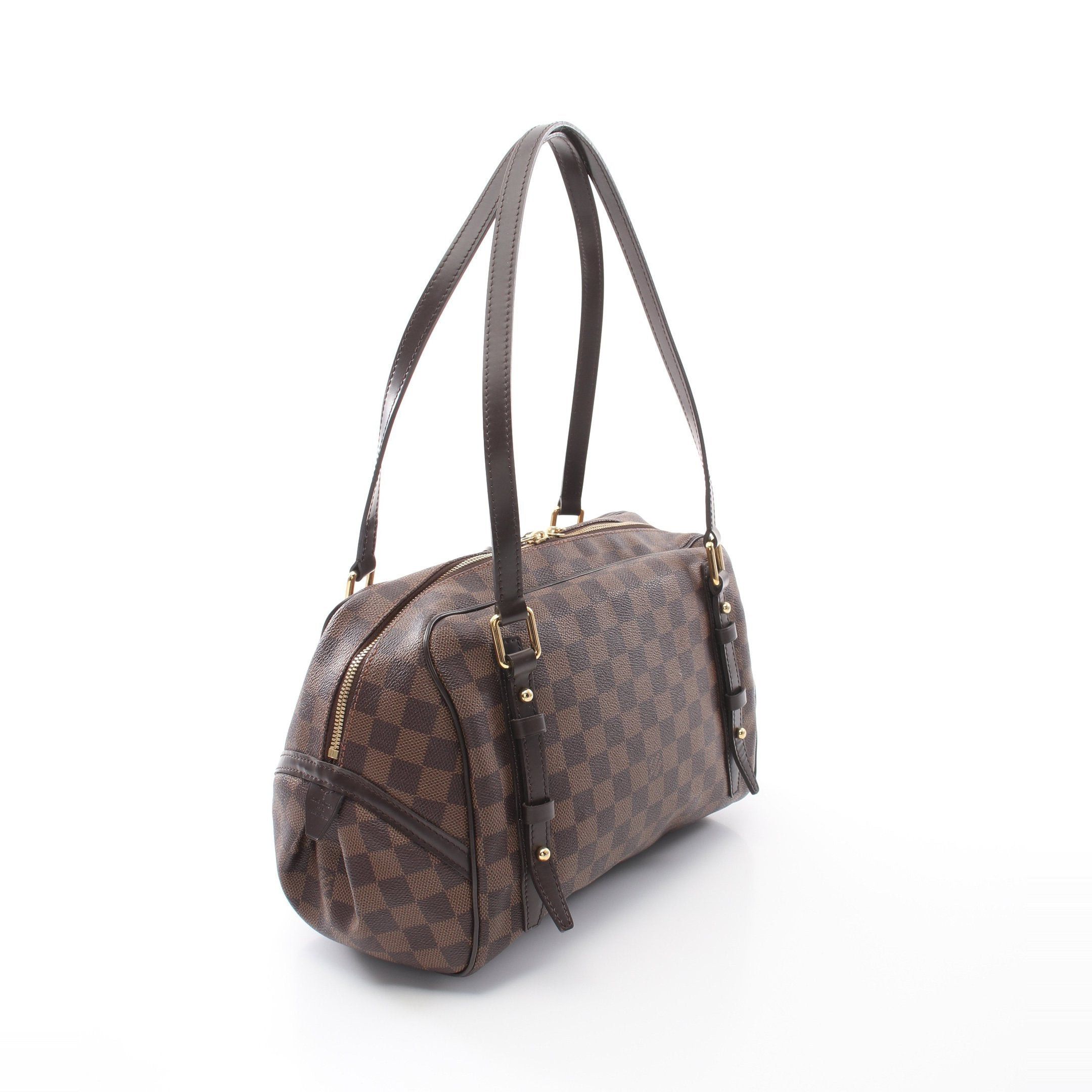 Louis Vuitton Rivington Gm Damier Ebene Shoulder Bag Leather Brown