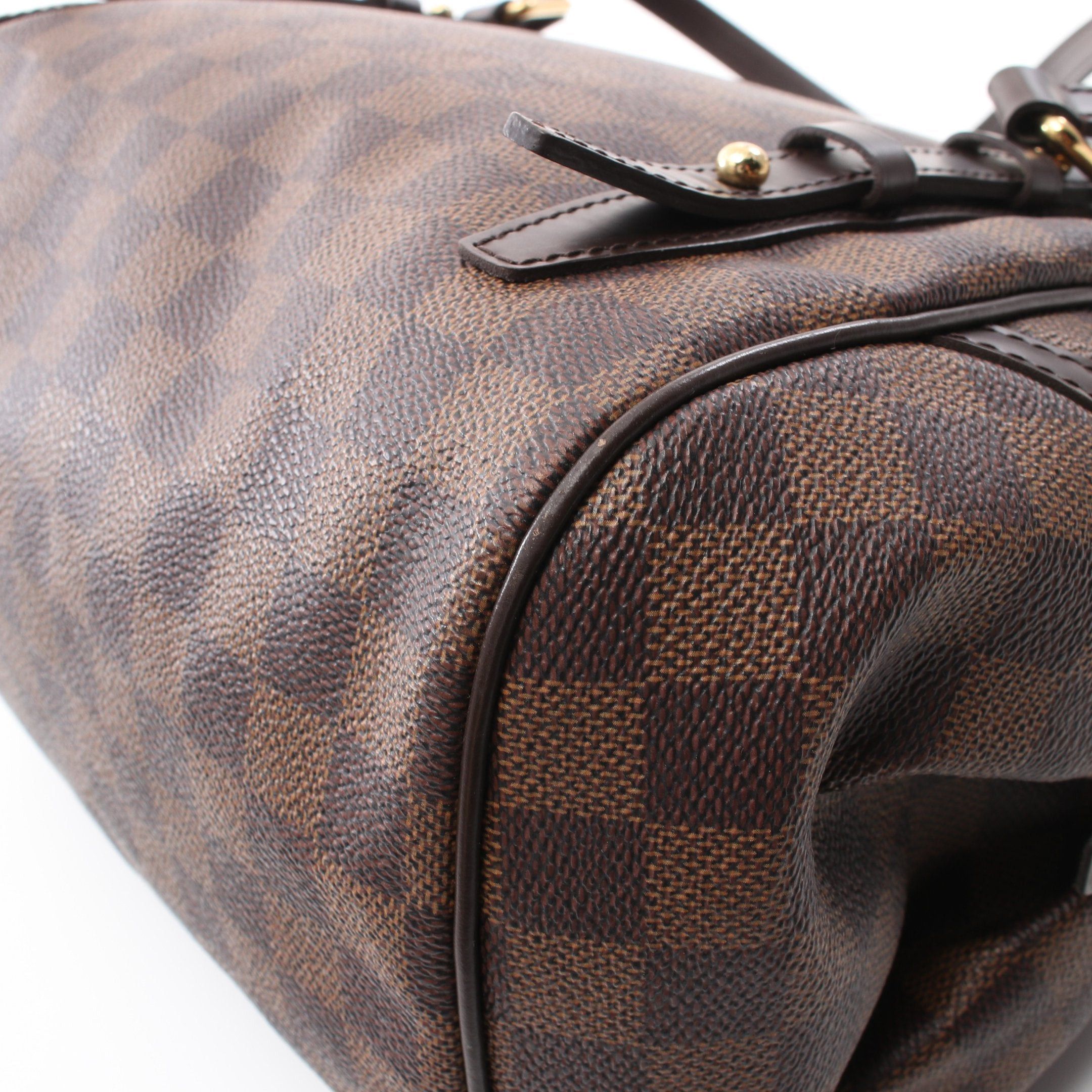 Louis Vuitton Rivington Gm Damier Ebene Shoulder Bag Leather Brown