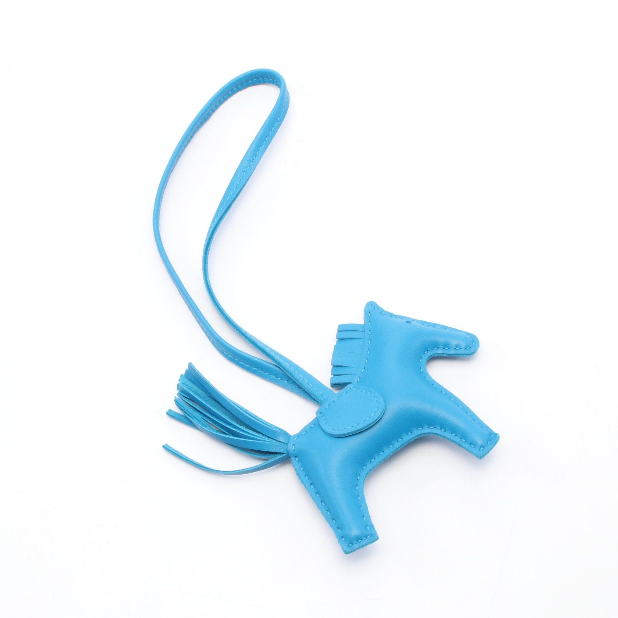 Hermes Hermes Rodeo Pm Blue Zanzibar Bag Charm Aagneau U Stamp Size ONE SIZE - 2 Thumbnail