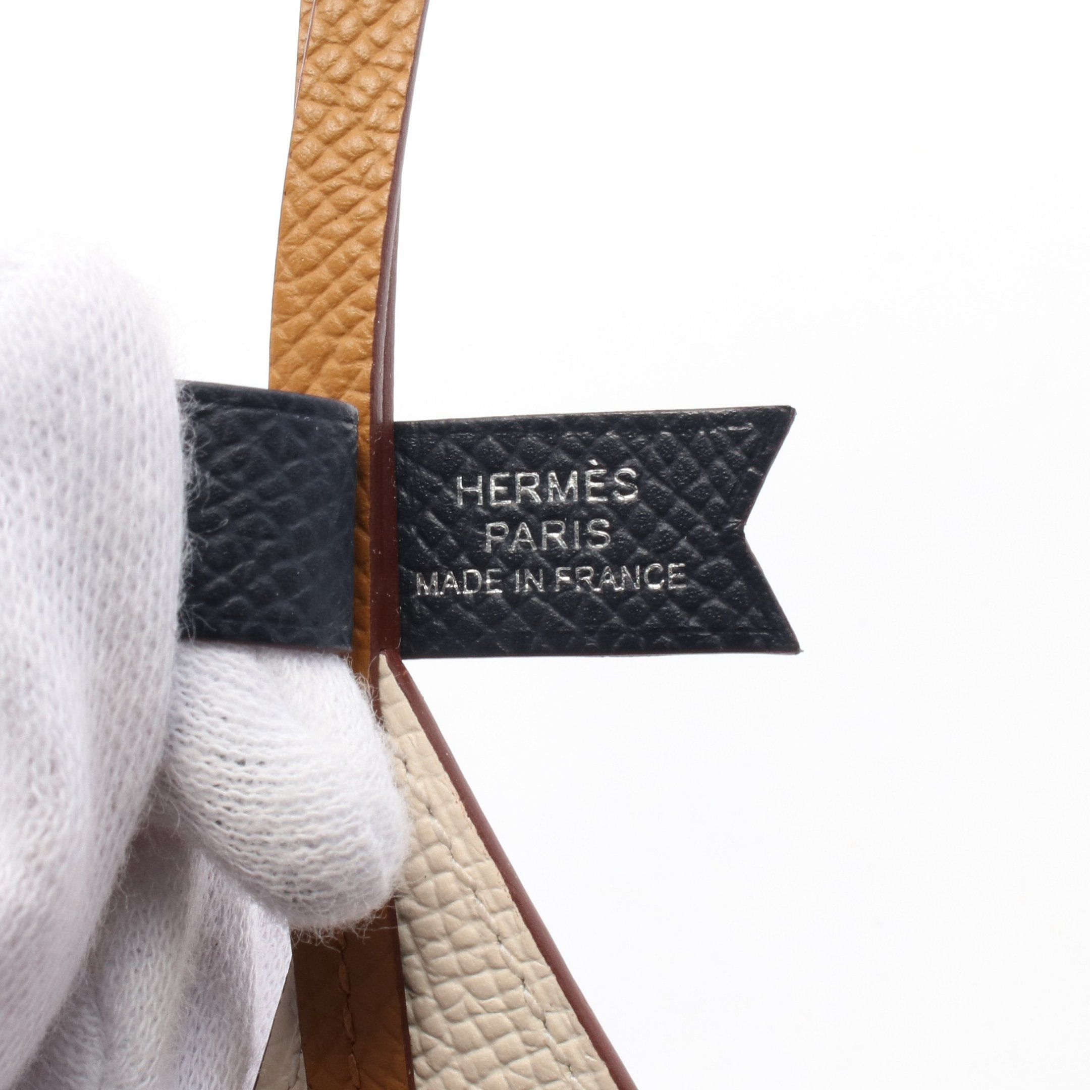 Hermes Hermes Sail 24 Orange Caramel Nata Blue Indigo Bag Charm Veau Epsom Barenia Brown Light Multicolor B Stamp Size ONE SIZE - 3 Thumbnail