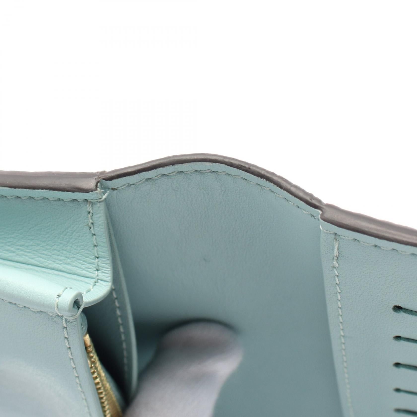 Louis Vuitton Louis Vuitton Lv Vertical Wallet Carré Bi-Fold Long Taurillon Leather Gray Beige Size ONE SIZE - 7 Thumbnail