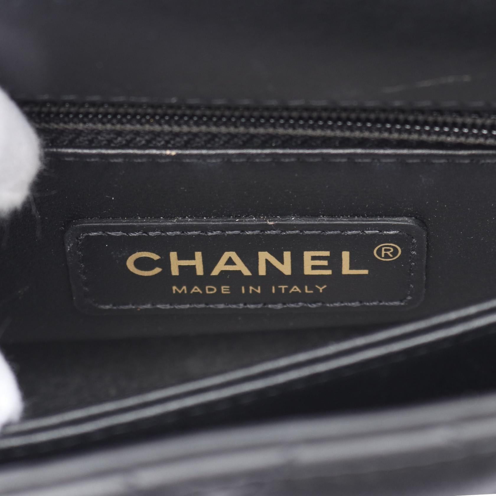 Chanel Chanel Coco Handle Xxs Top Handbag Lambskin Black Gold Hardware Bejeweled Size ONE SIZE - 4 Thumbnail