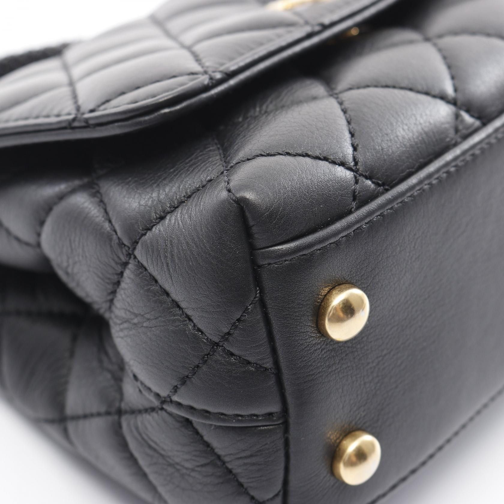 Chanel Chanel Coco Handle Xxs Top Handbag Lambskin Black Gold Hardware Bejeweled Size ONE SIZE - 6 Thumbnail