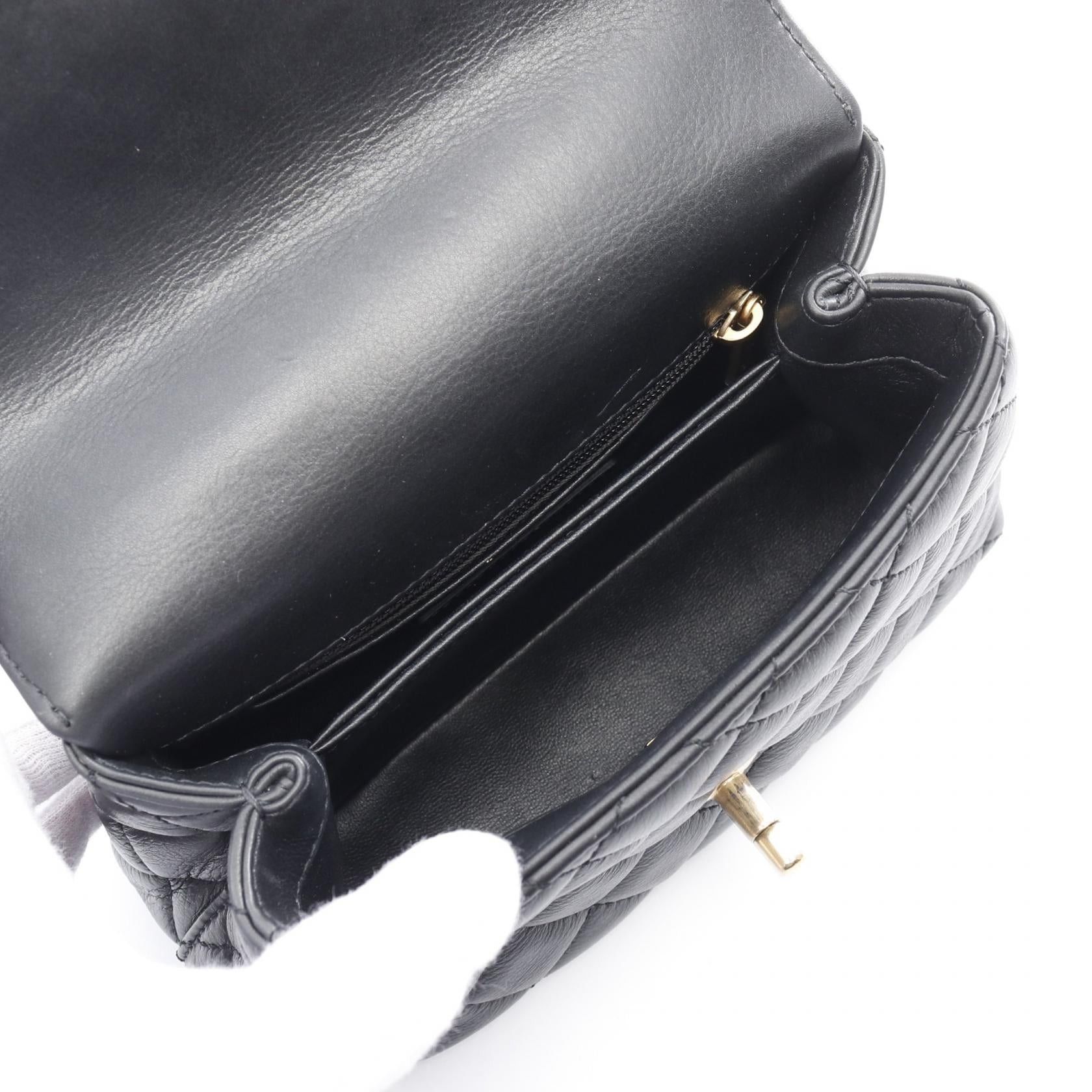 Chanel Chanel Coco Handle Xxs Top Handbag Lambskin Black Gold Hardware Bejeweled Size ONE SIZE - 3 Thumbnail
