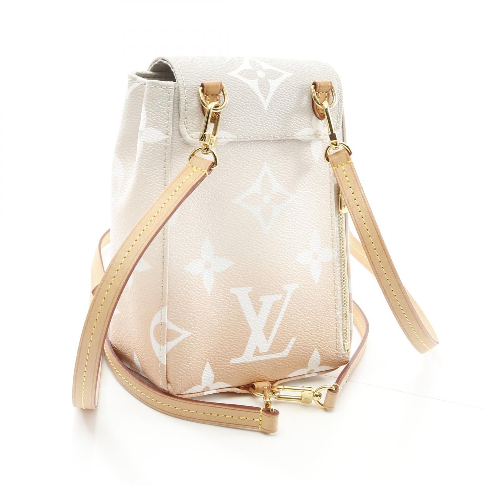 Louis Vuitton Louis Vuitton Tiny Backpack Bi The Pool Monogram Giant Mini Rucksack Leather Gray Brown Size ONE SIZE - 2 Thumbnail
