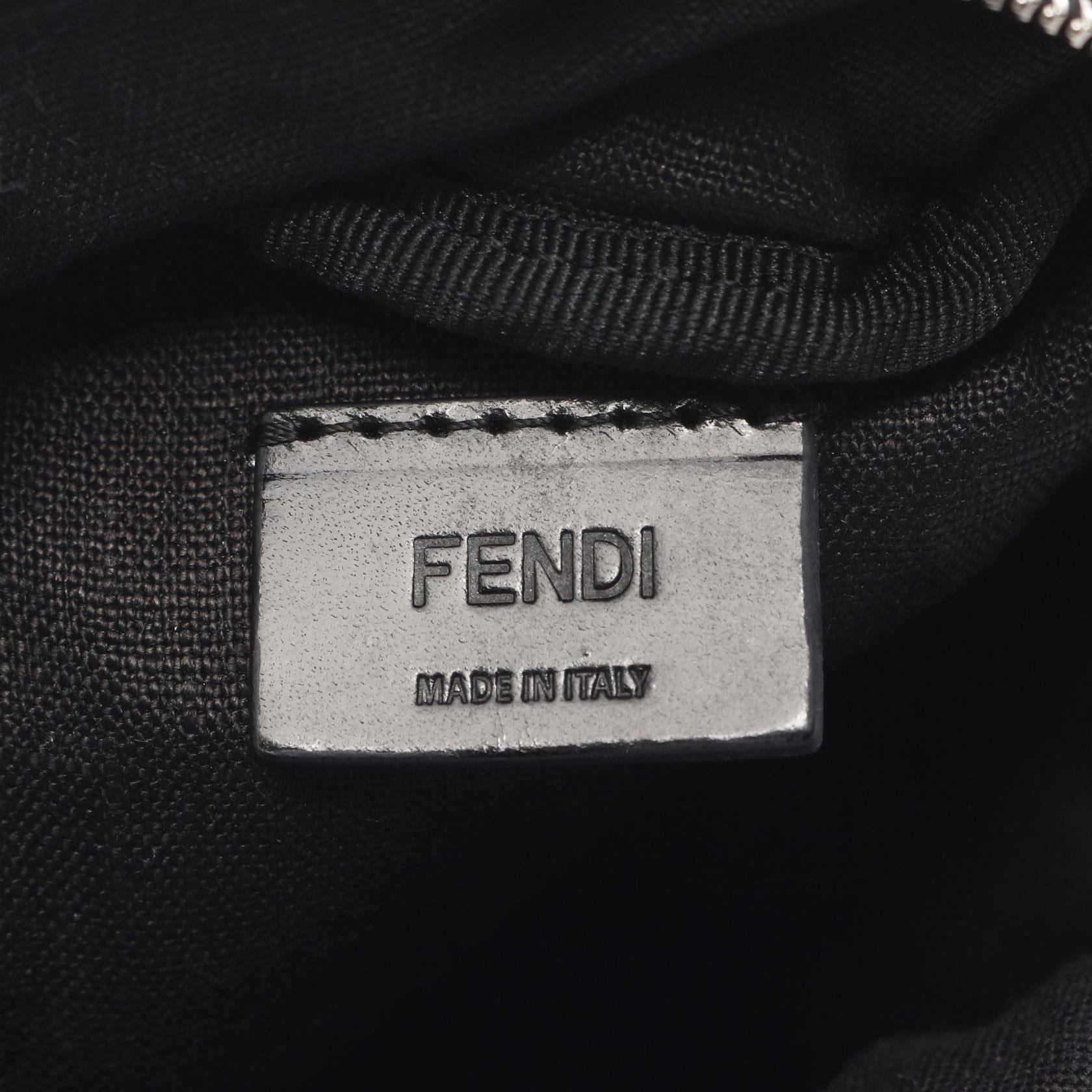 Fendi Fendi Backpack Type Pouch Bag Charm Leather Black Size ONE SIZE - 3 Thumbnail