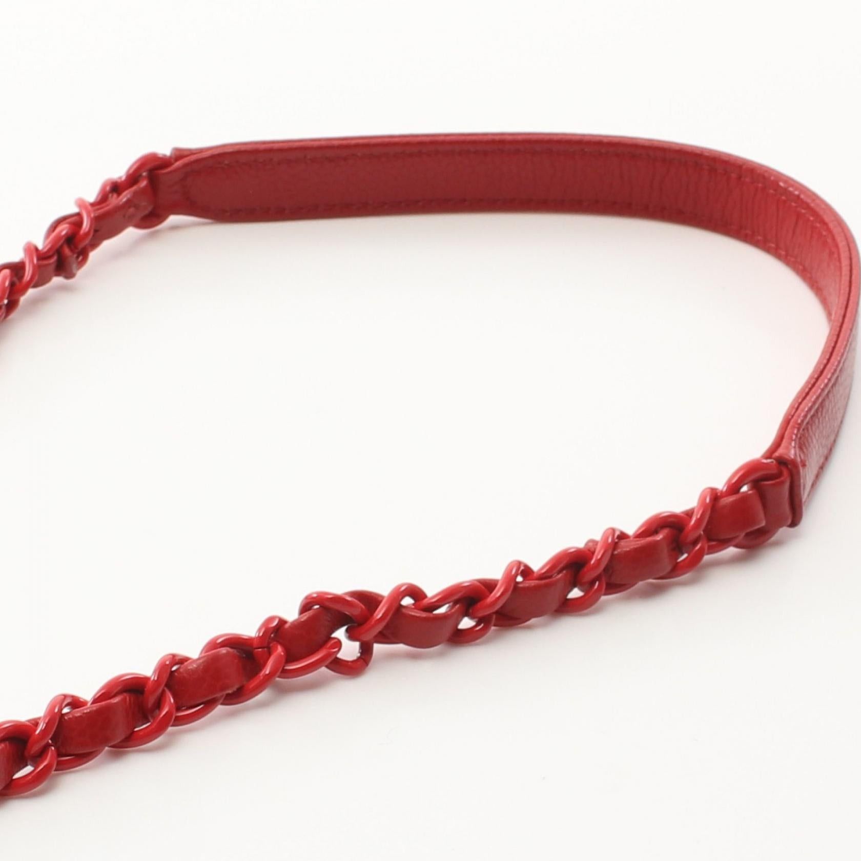 Chanel Chanel Matelasse Chain Shoulder Bag Caviar Skin Red Hardware Size ONE SIZE - 9 Thumbnail