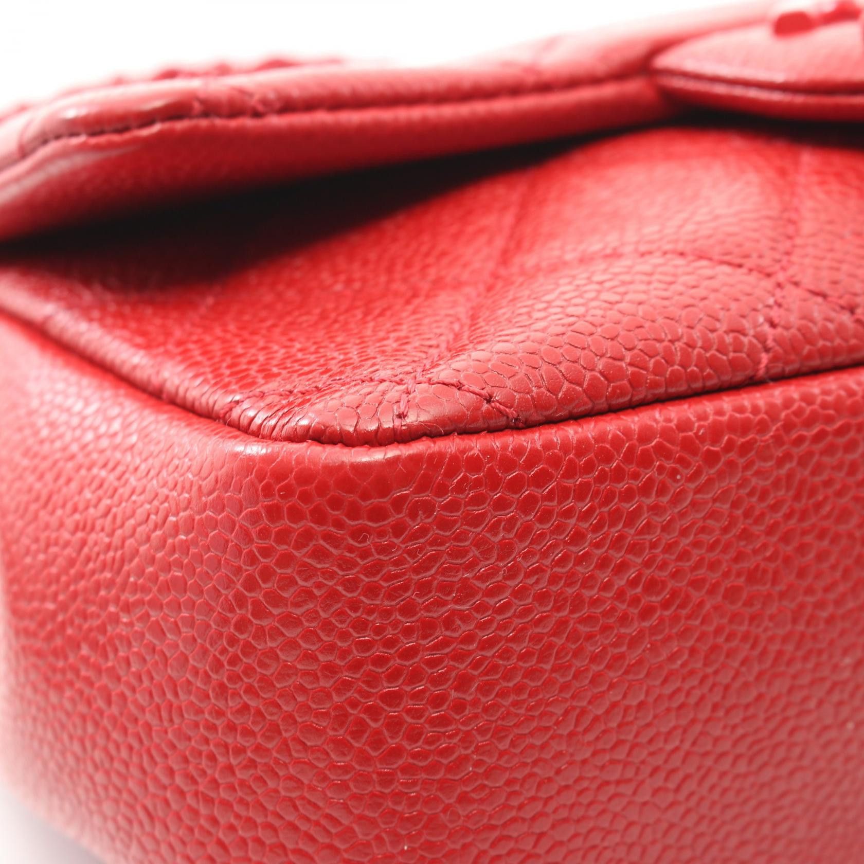 Chanel Chanel Matelasse Chain Shoulder Bag Caviar Skin Red Hardware Size ONE SIZE - 6 Thumbnail