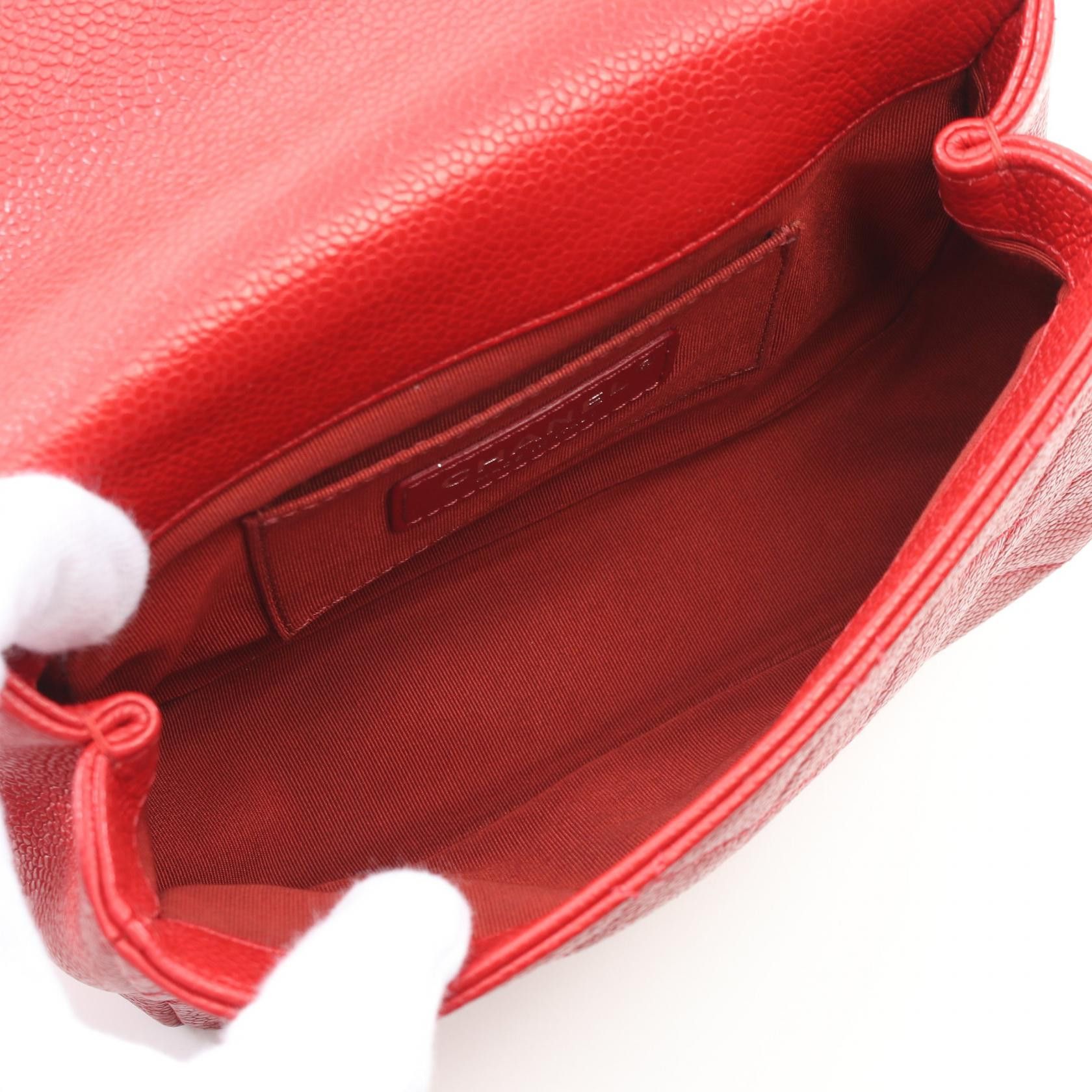Chanel Chanel Matelasse Chain Shoulder Bag Caviar Skin Red Hardware Size ONE SIZE - 3 Thumbnail