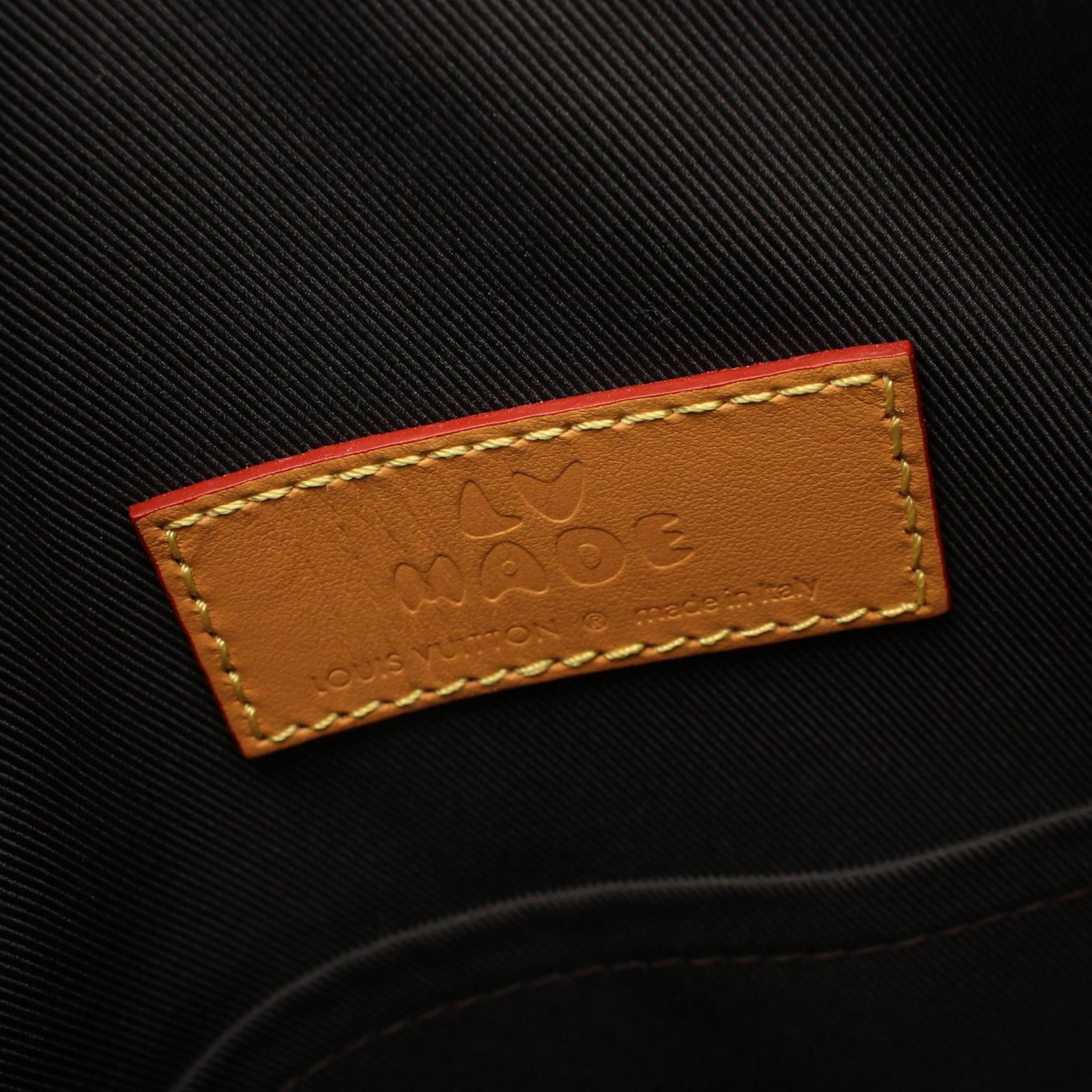 Louis Vuitton Louis Vuitton Louis Vuitton * Nigo Randonne Messenger Monogram Stripe Shoulder Bag Leather Brown Size ONE SIZE - 4 Thumbnail