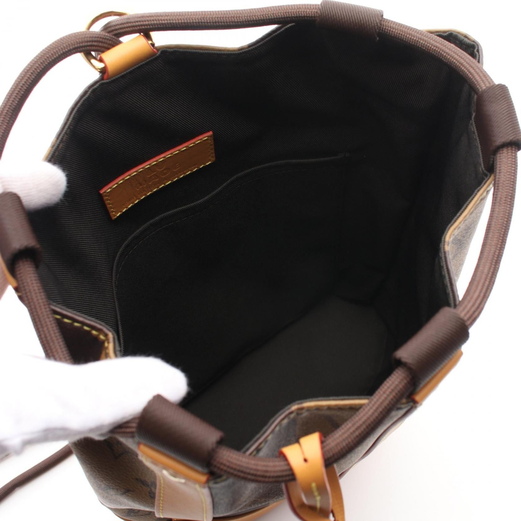 Louis Vuitton Louis Vuitton Louis Vuitton * Nigo Randonne Messenger Monogram Stripe Shoulder Bag Leather Brown Size ONE SIZE - 3 Thumbnail