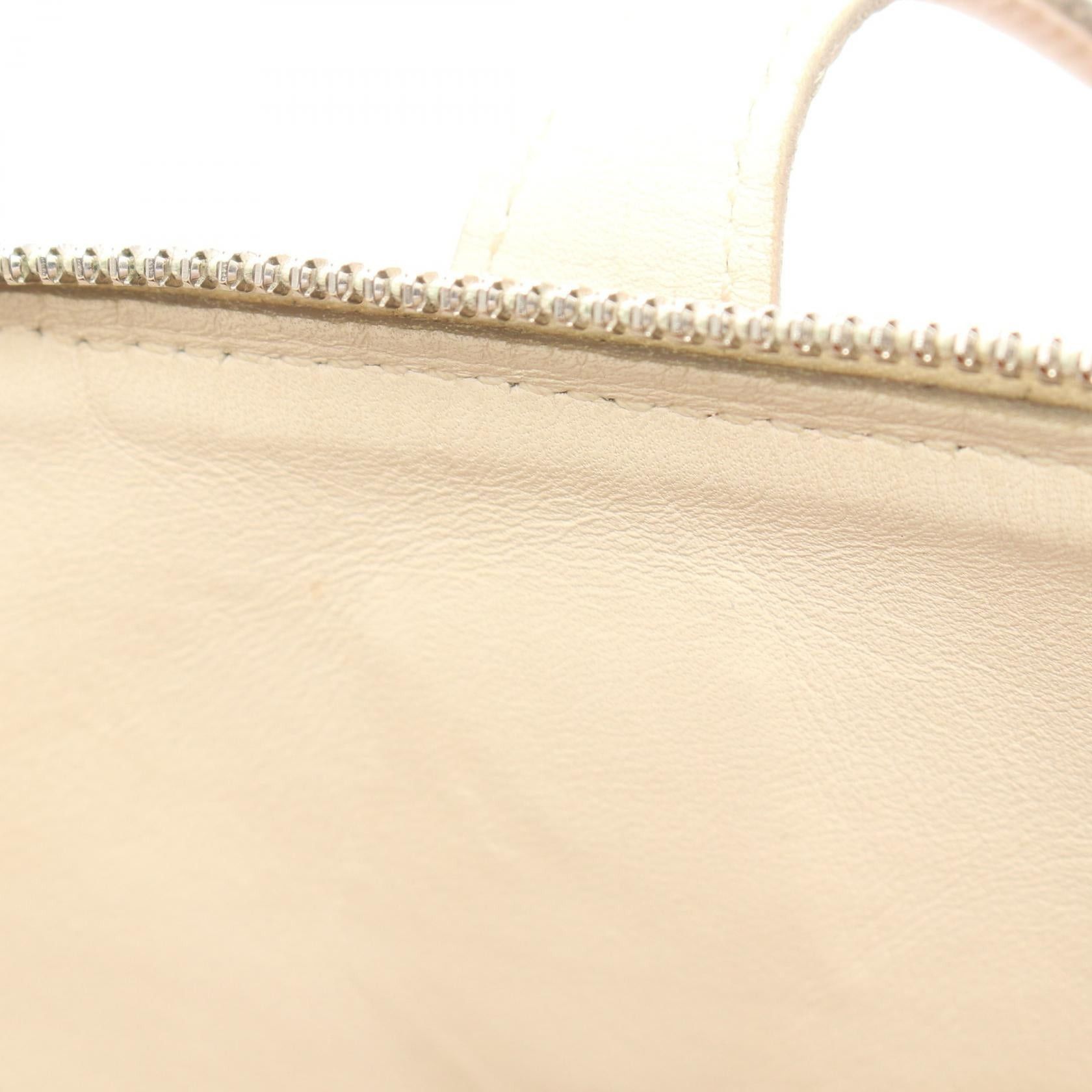 Hermes Hermes Sack Eboue Pm Handbag Canvas Leather Light Brown White Silver Hardware □J Carved Stamp Size ONE SIZE - 9 Thumbnail