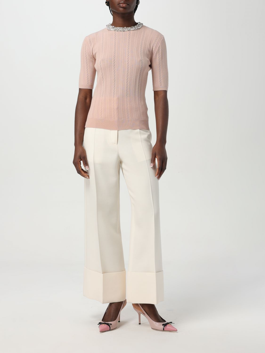 Valentino Valentino Sweater Woman Nude Size L / US 10 / IT 46 - 2 Thumbnail