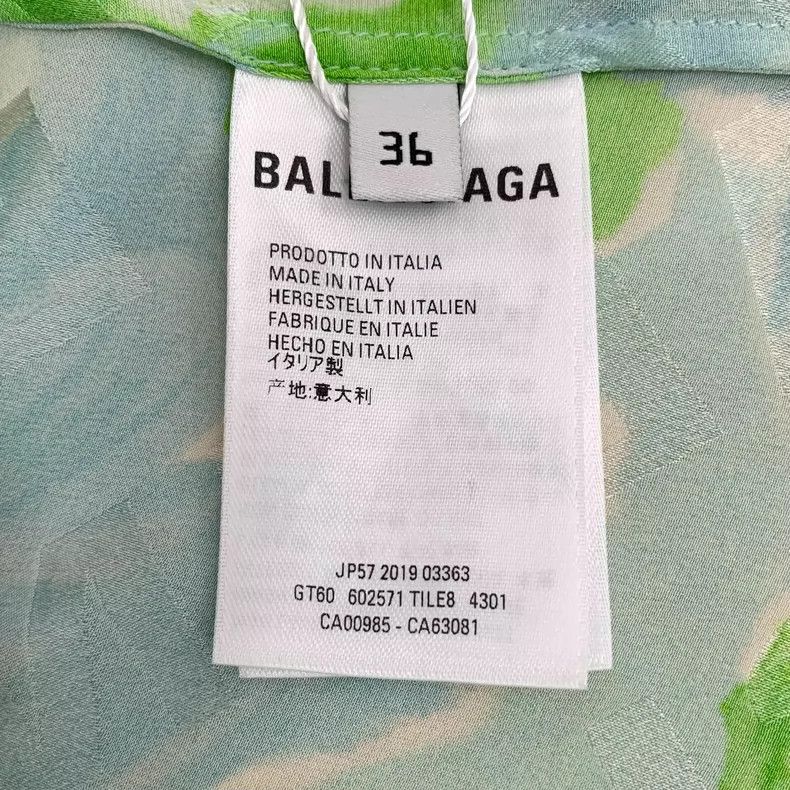 Balenciaga Balenciaga Colorful Silk Tie Short Sleeve Shirt Size US XS / EU 42 / 0 - 6 Thumbnail