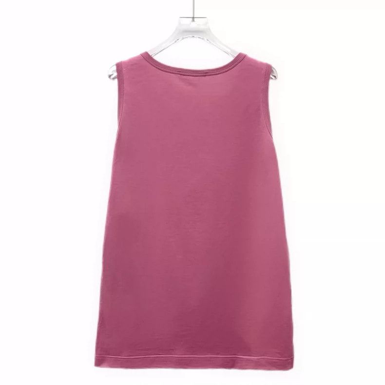 Dolce & Gabbana Pink Cartoon Embroidered Sleeveless Top Size US M / EU 48-50 / 2 - 2 Thumbnail