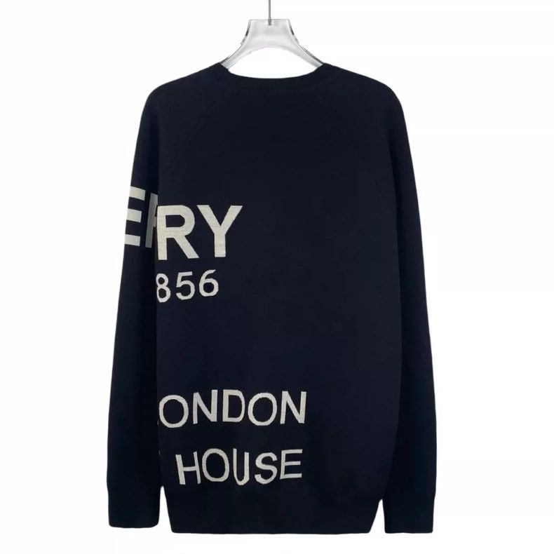Burberry Burberry Black Logo Knit Sweater Size M Size US M / EU 48-50 / 2 - 2 Thumbnail
