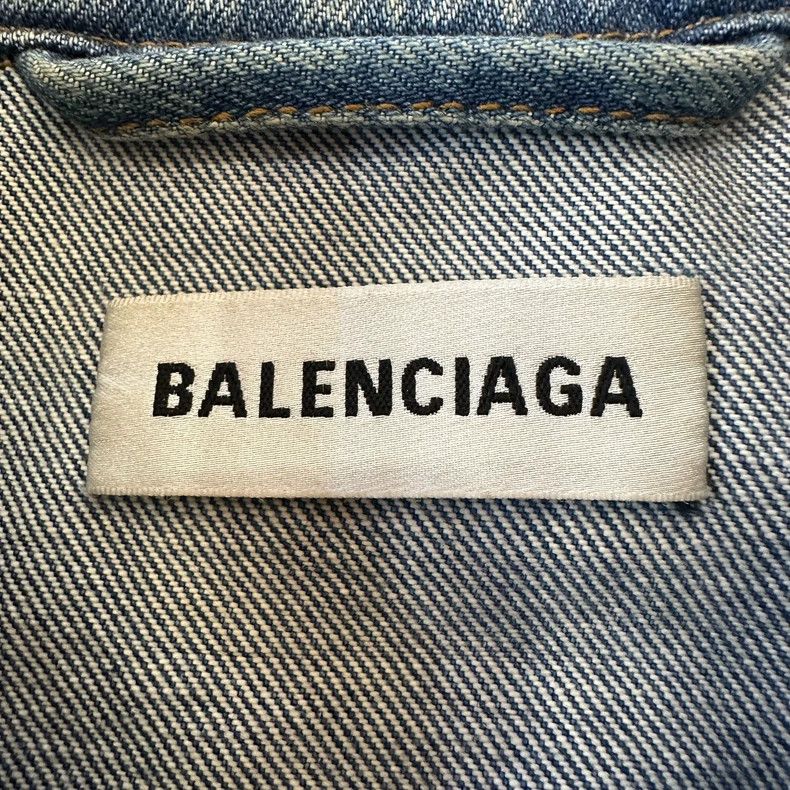 Balenciaga Balenciaga Oversized Graffiti Denim Jacket Size US XXS / EU 40 - 3 Thumbnail