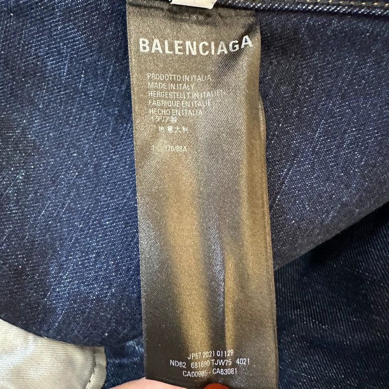 Balenciaga Balenciaga SS22 Denim Jacket for Men Size US L / EU 52-54 / 3 - 4 Thumbnail