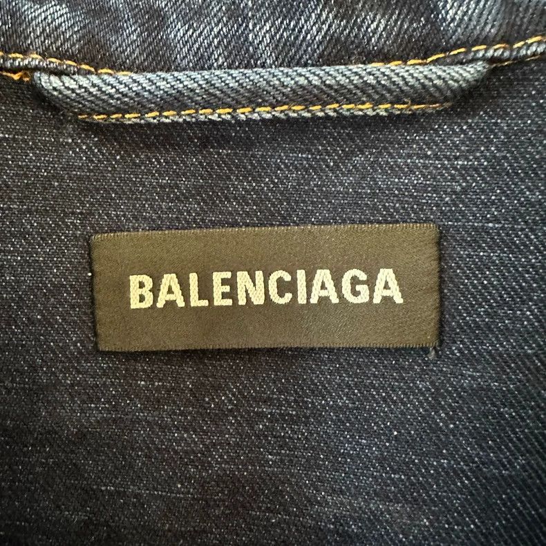 Balenciaga Balenciaga SS22 Denim Jacket for Men Size US L / EU 52-54 / 3 - 3 Thumbnail