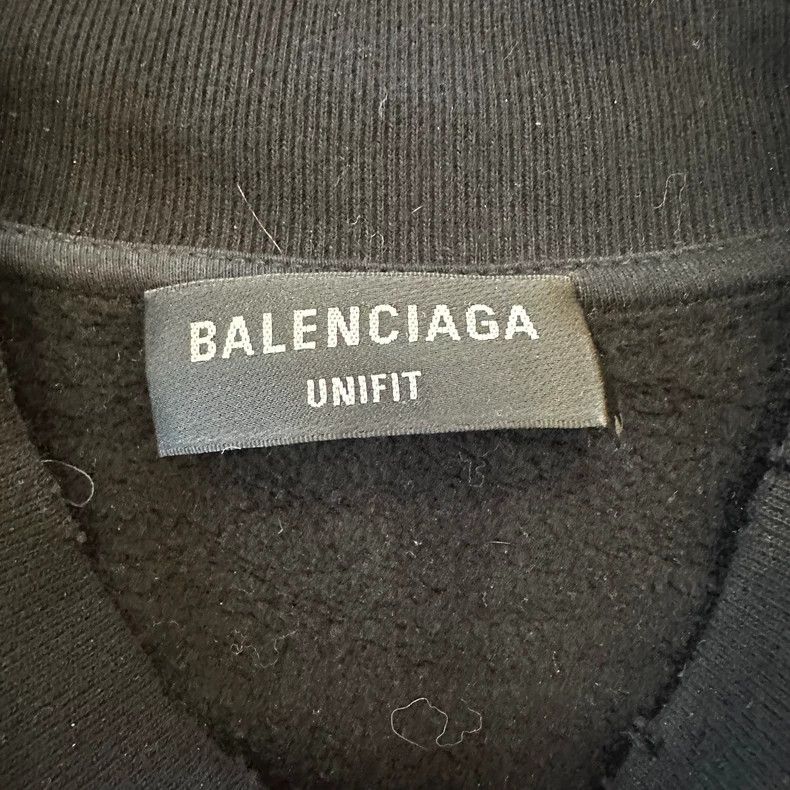 Balenciaga Balenciaga Black Long Sleeve Crewneck Sweatshirt Size US M / EU 48-50 / 2 - 3 Thumbnail