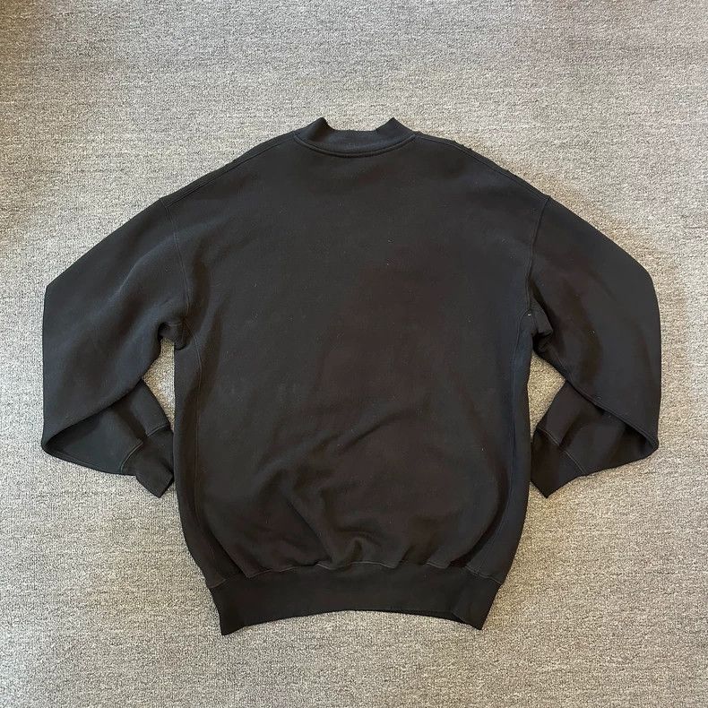 Balenciaga Balenciaga Black Long Sleeve Crewneck Sweatshirt Size US M / EU 48-50 / 2 - 2 Thumbnail