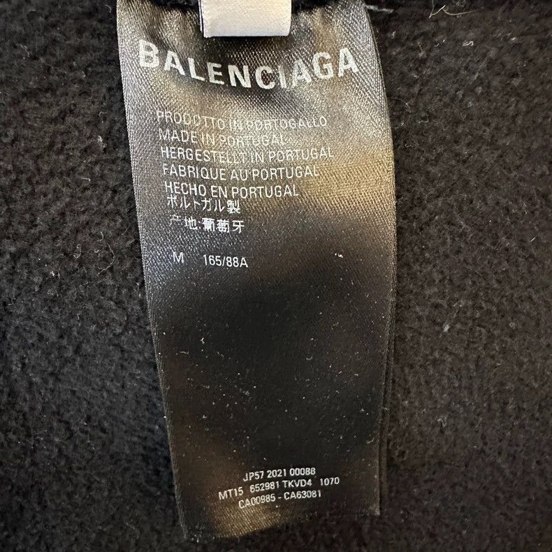 Balenciaga Balenciaga Black Long Sleeve Crewneck Sweatshirt Size US M / EU 48-50 / 2 - 4 Thumbnail