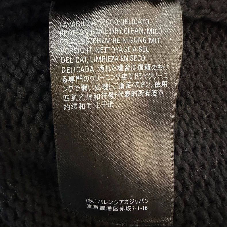 Balenciaga Balenciaga Black Long Sleeve Knit Sweater Size US S / EU 44-46 / 1 - 5 Thumbnail