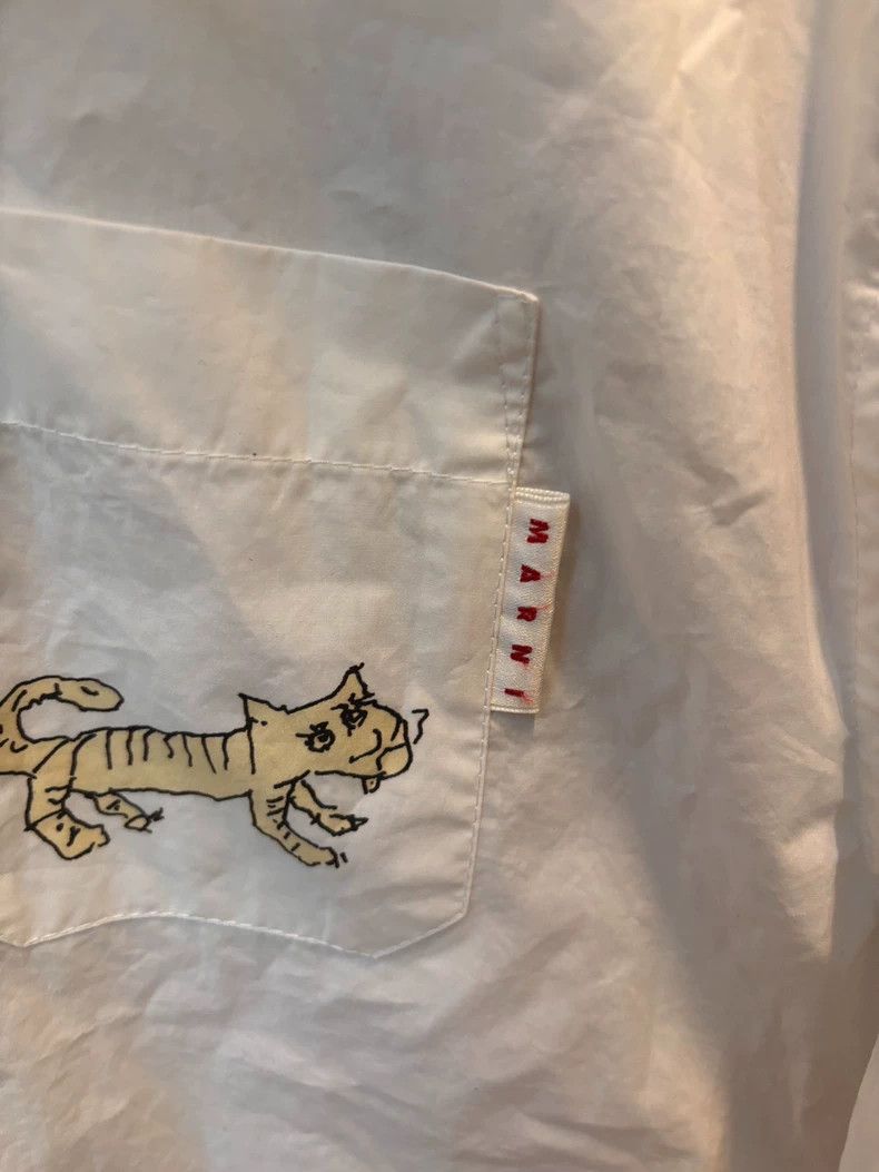 Marni Marni Limited Edition Men's Shirt with Cats Size US M / EU 48-50 / 2 - 3 Thumbnail