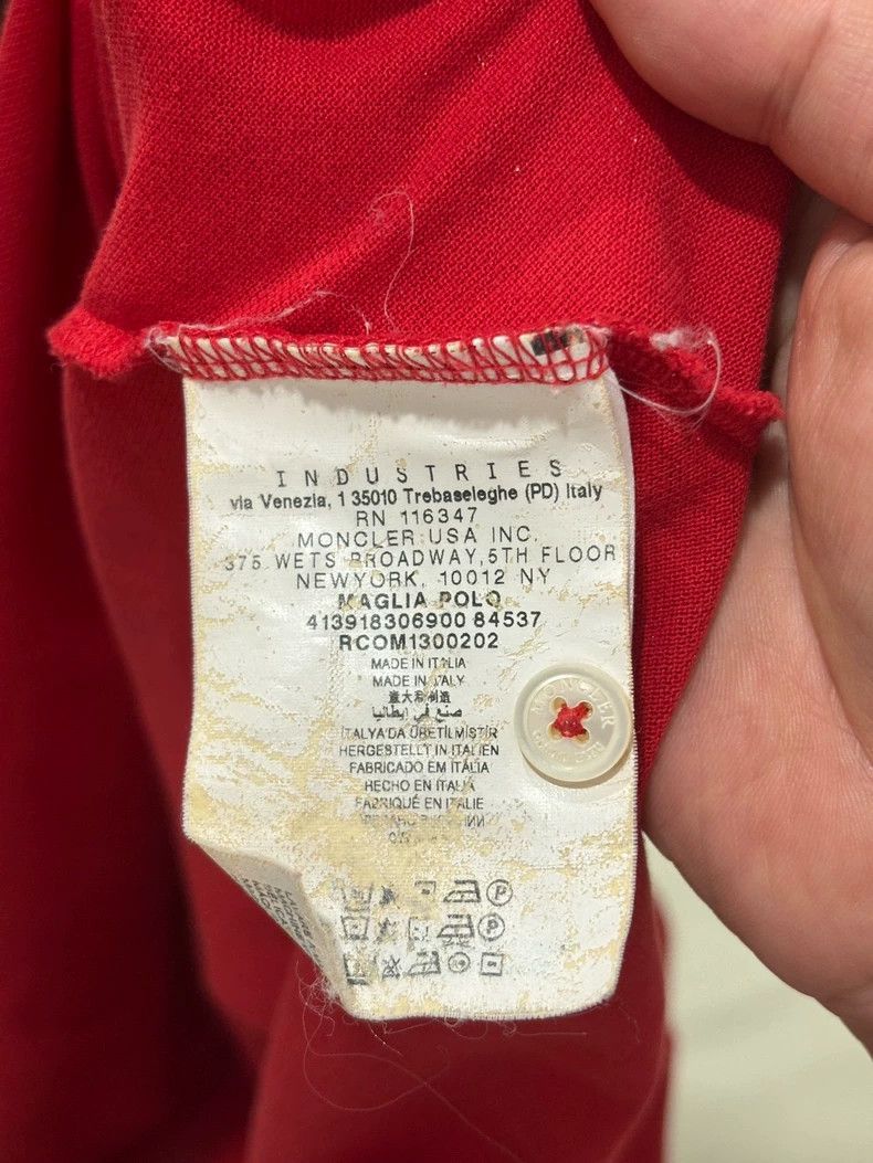Moncler Genius Moncler Collaboration Red Polo Shirt with Fading Size US M / EU 48-50 / 2 - 5 Thumbnail