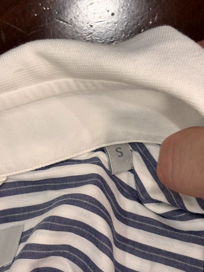 Ermenegildo Zegna Short Sleeve Shirt with Double Collar Size US S / EU 44-46 / 1 - 7 Thumbnail