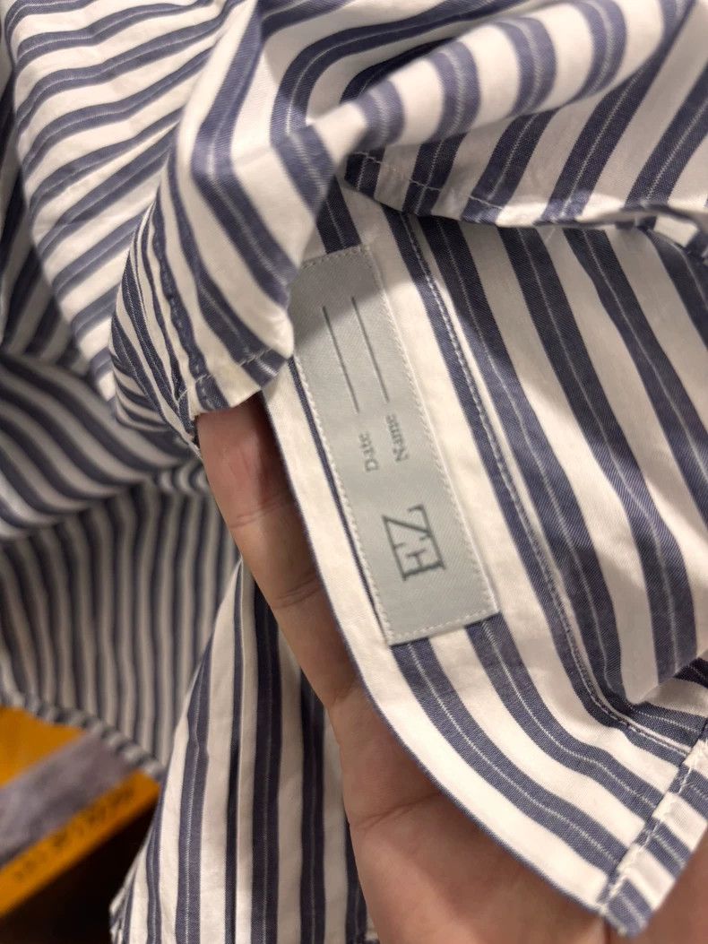 Ermenegildo Zegna Short Sleeve Shirt with Double Collar Size US S / EU 44-46 / 1 - 4 Thumbnail