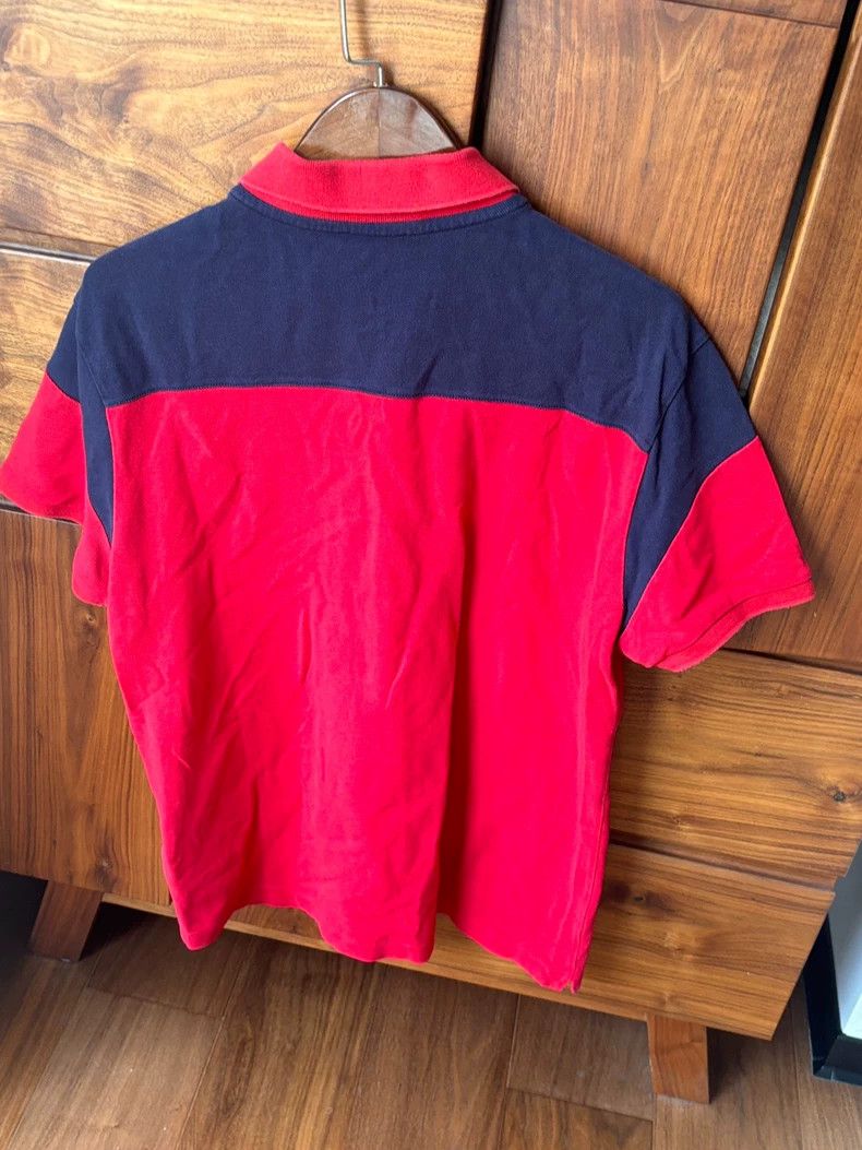 Moncler Moncler Red Polo Shirt Size L Size US L / EU 52-54 / 3 - 2 Thumbnail