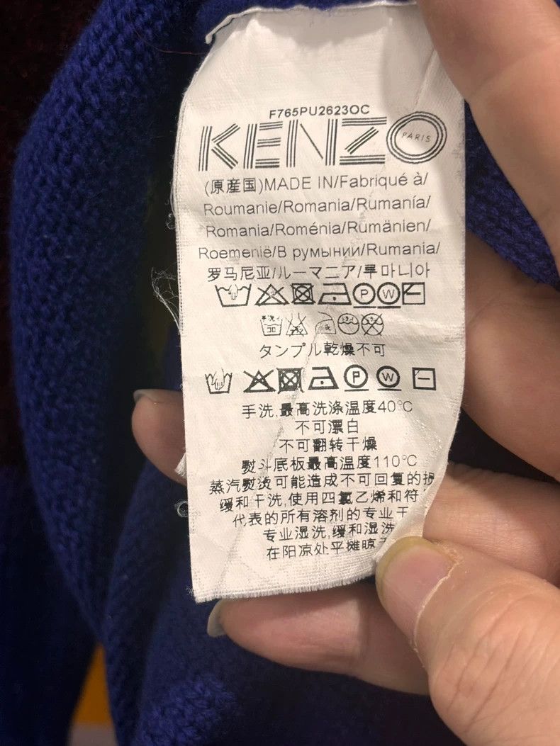 Kenzo KENZO Wool Sweater with Colorful Stripes Size US S / EU 44-46 / 1 - 6 Thumbnail