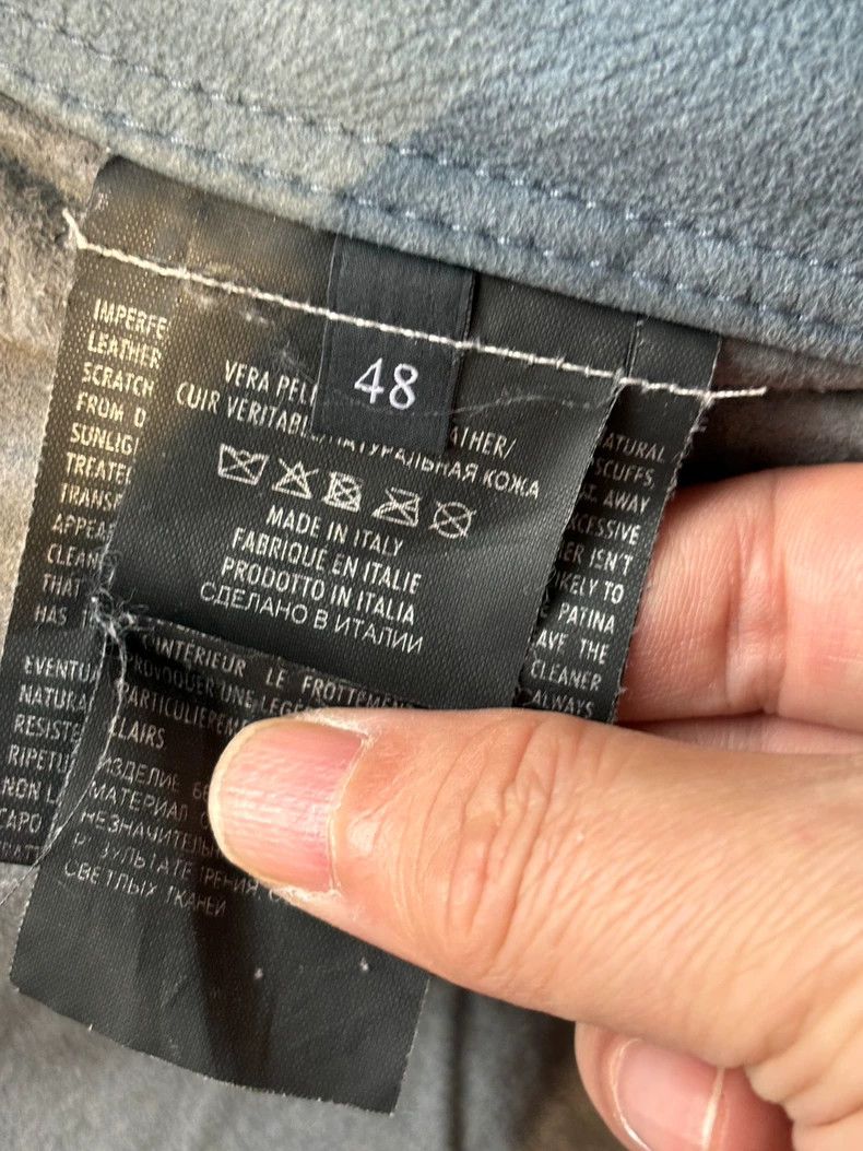 Gucci Gucci Leather Jacket with Rust Stains Size US L / EU 52-54 / 3 - 6 Thumbnail
