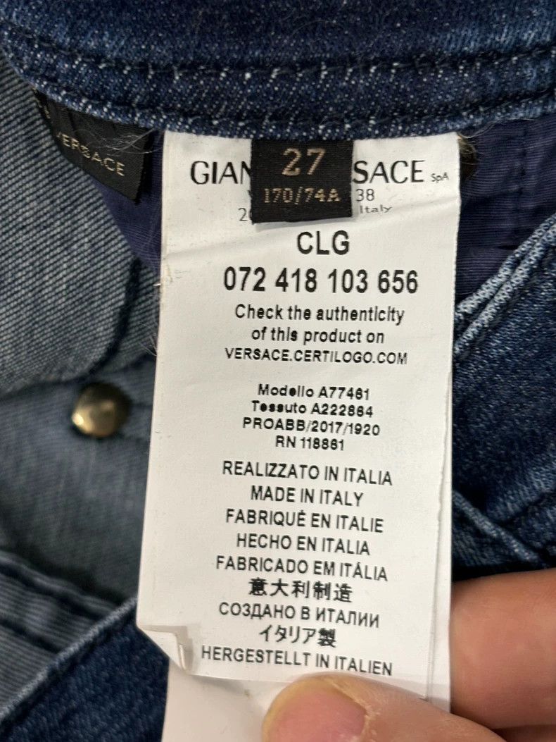 Versace Versace Denim Jeans Size 27 Made in Italy Size US 27 - 7 Thumbnail