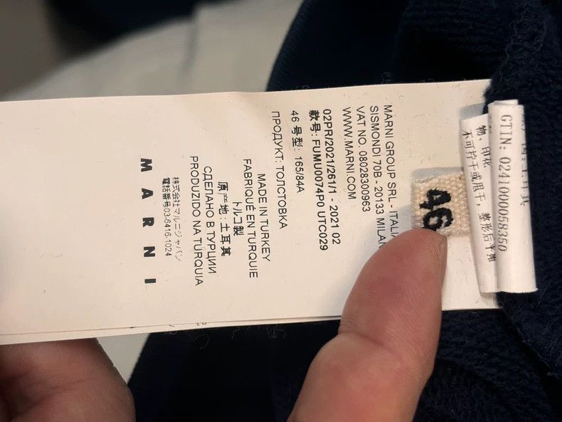 Marni Sweatshirt Size 46 Blue and Pink