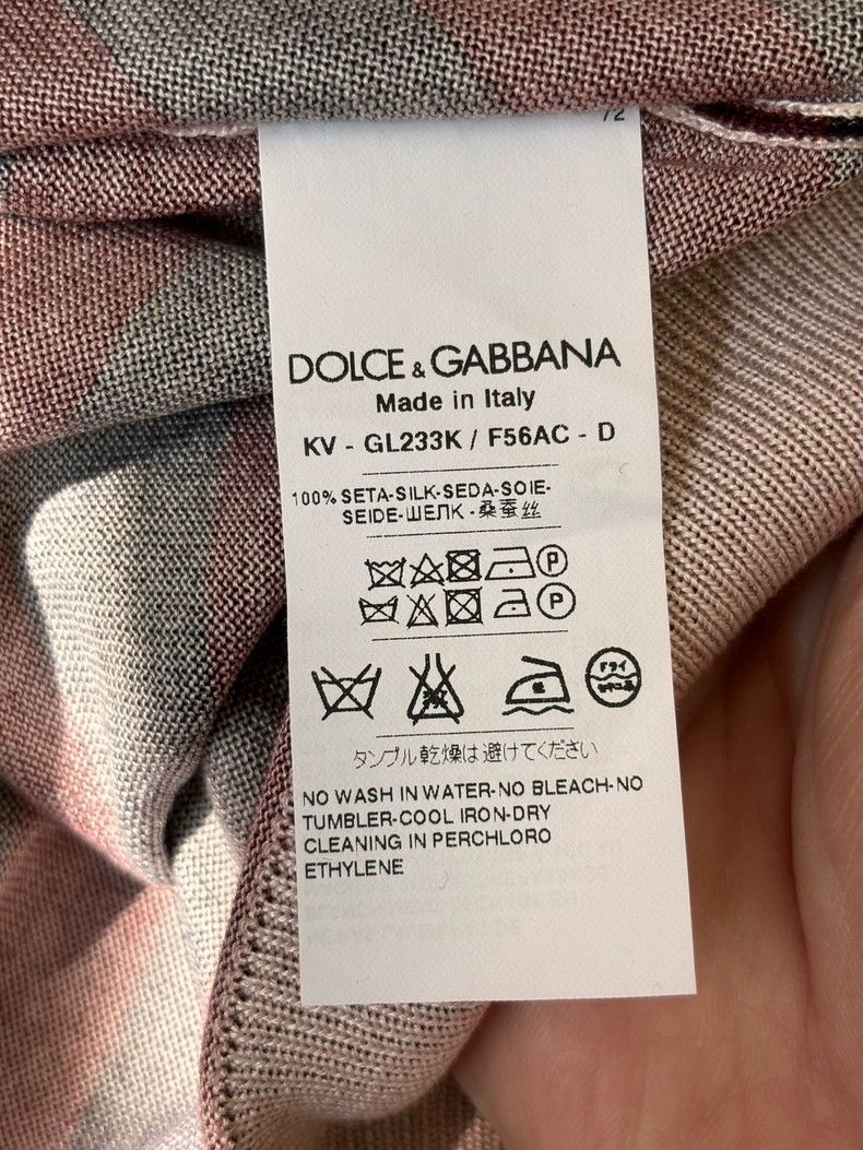Dolce & Gabbana Dolce Gabbana Silk V-Neck Sweater Size US XXL / EU 58 / 5 - 4 Thumbnail
