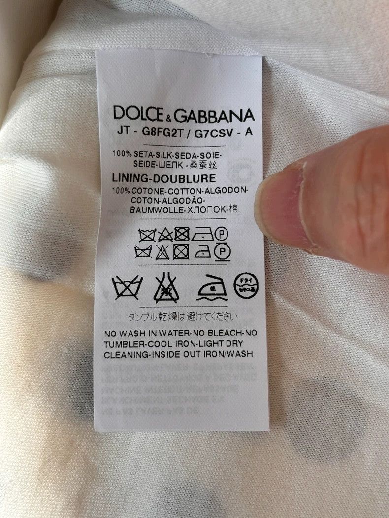 Dolce & Gabbana Dolce Gabbana Polka Dot Silk Top Size US L / EU 52-54 / 3 - 5 Thumbnail