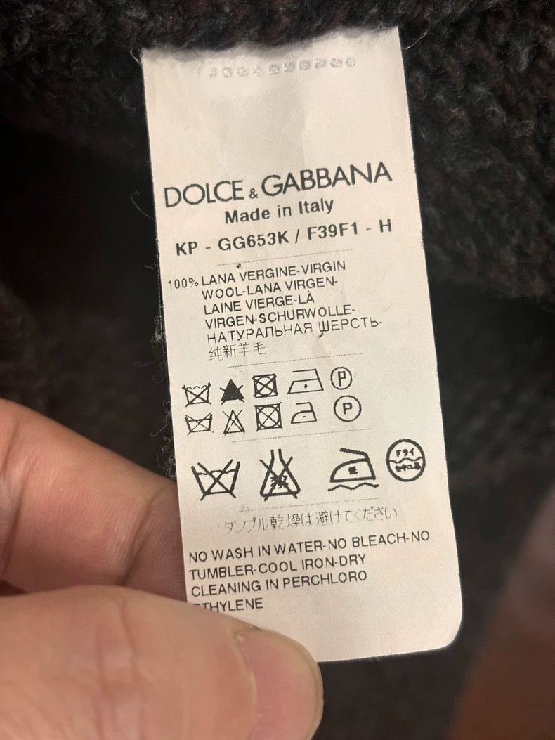 Dolce & Gabbana Dolce & Gabbana Embossed Crown Wool Sweater Size US L / EU 52-54 / 3 - 8 Thumbnail