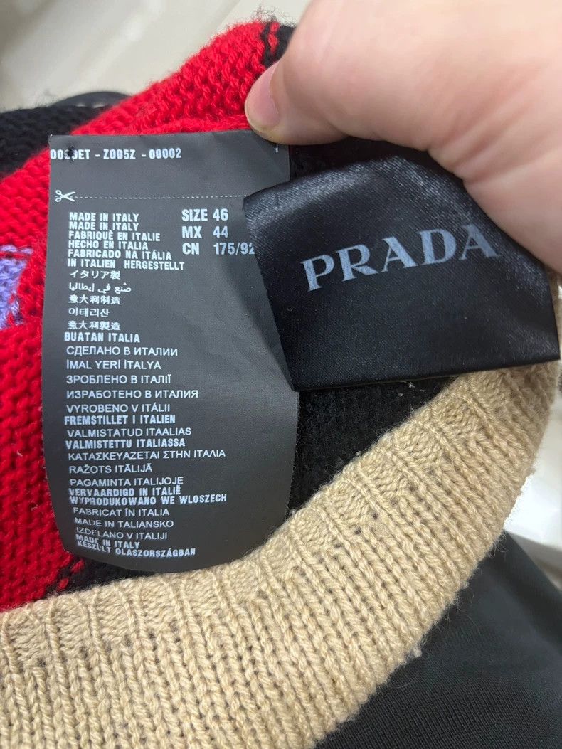 Prada Prada Striped Cashmere Sweater Made in Italy Size US L / EU 52-54 / 3 - 4 Thumbnail