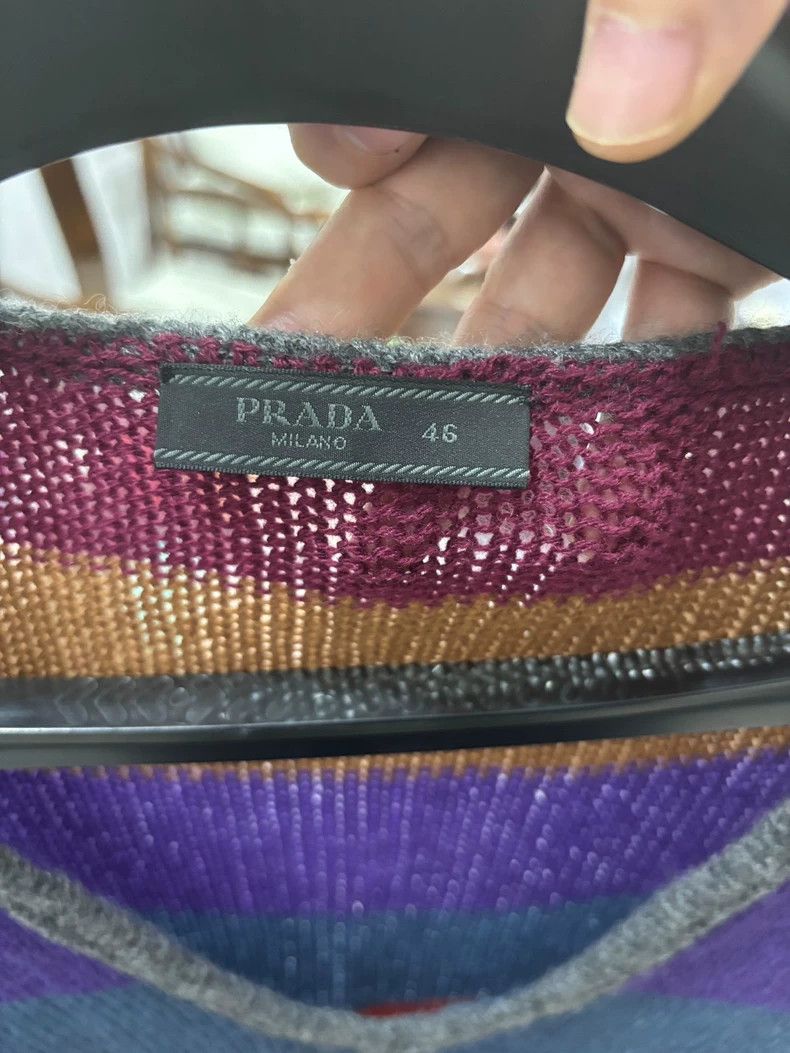 Prada Prada Striped Cashmere Sweater Made in Italy Size US L / EU 52-54 / 3 - 3 Thumbnail