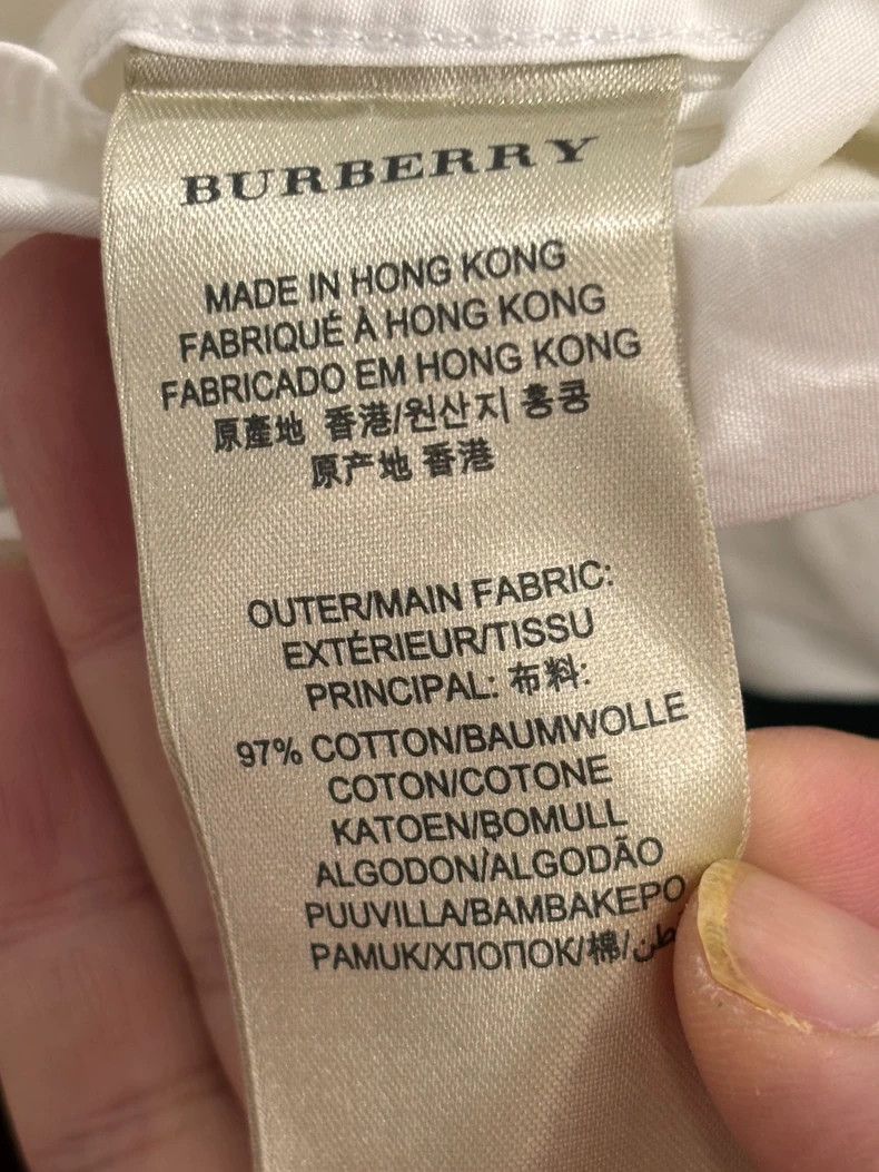 Burberry Burberry White Long Sleeve Button Up Shirt Size US S / EU 44-46 / 1 - 5 Thumbnail