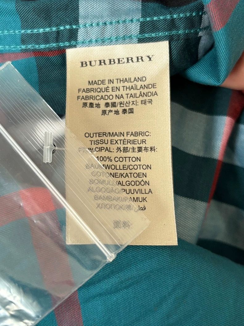 Burberry Burberry Men's Long Sleeve Checkered Shirt Size US S / EU 44-46 / 1 - 5 Thumbnail