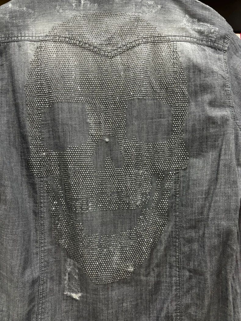Philipp Plein Philipp Plein Denim Shirt with Missing Button Size US M / EU 48-50 / 2 - 5 Thumbnail