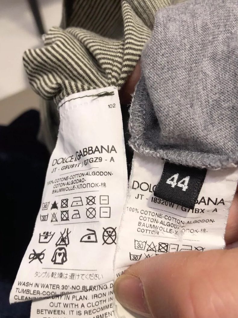 Dolce & Gabbana DG Short Sleeve T-Shirt in Gray Size US L / EU 52-54 / 3 - 3 Thumbnail