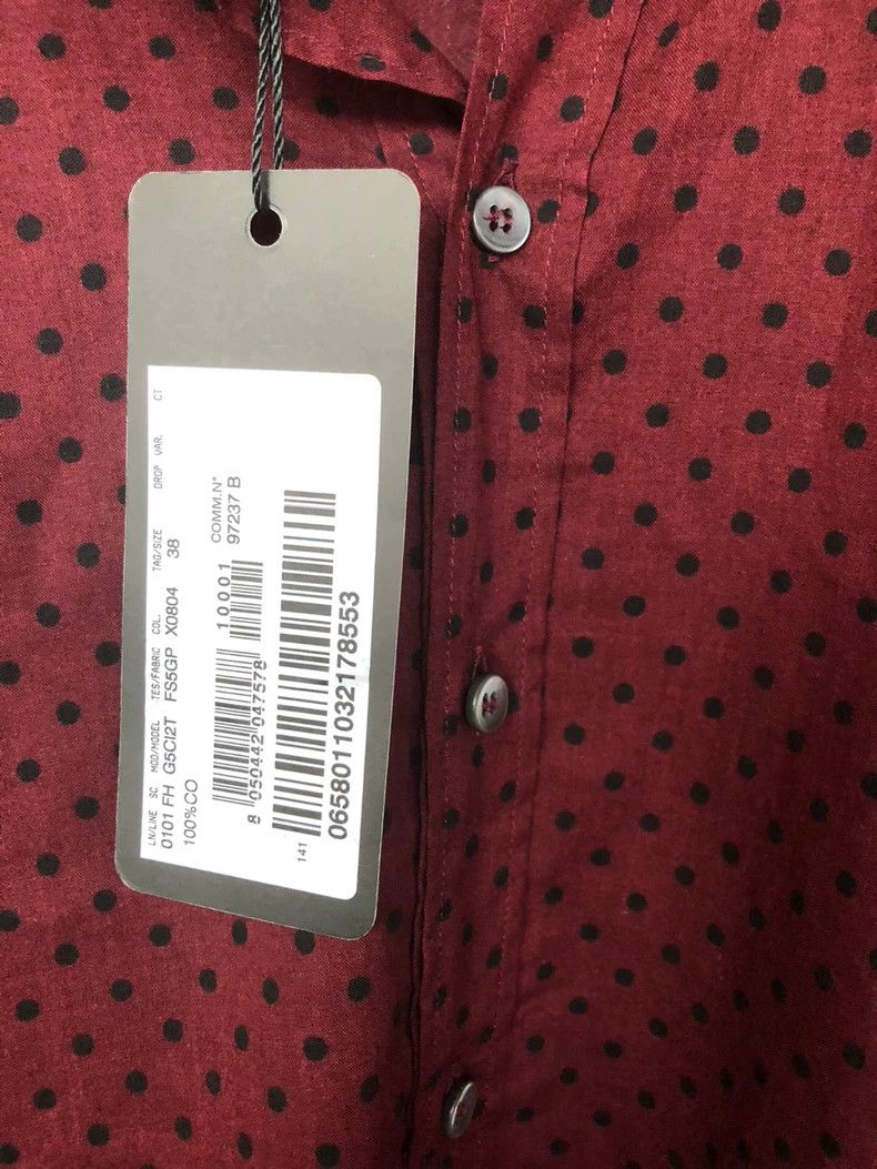 Dolce & Gabbana DG Sicily Series Polka Dot Long Sleeve Shirt Size US M / EU 48-50 / 2 - 8 Thumbnail