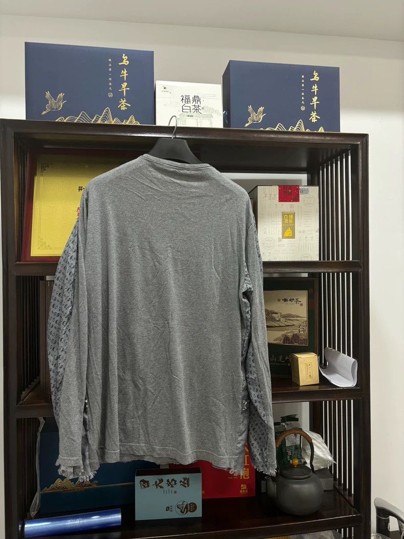 Dolce & Gabbana Dolce Gabbana Long Sleeve Silk T-shirt Size US XL / EU 56 / 4 - 2 Thumbnail